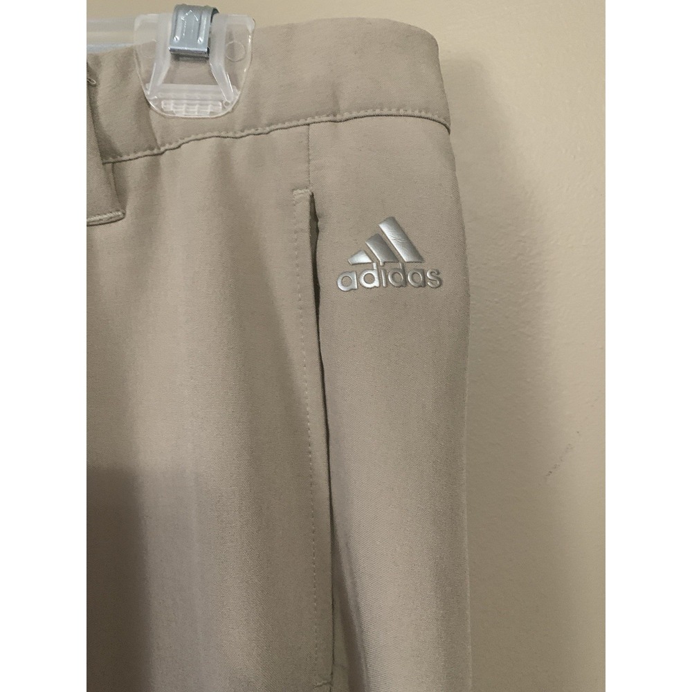 Adidas Golf‎ Sport Pants Mens Sz 32x34 Beige RN 88387 CA 40312